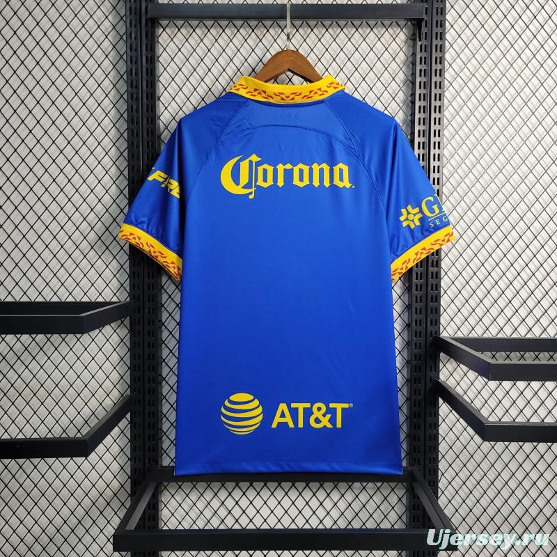 23-24 Club America Away Blue Soccer Jersey