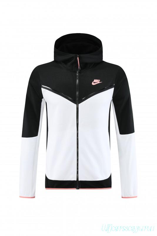 2023 Nike White Black Full Zipper Hoodie Jacket +Pants