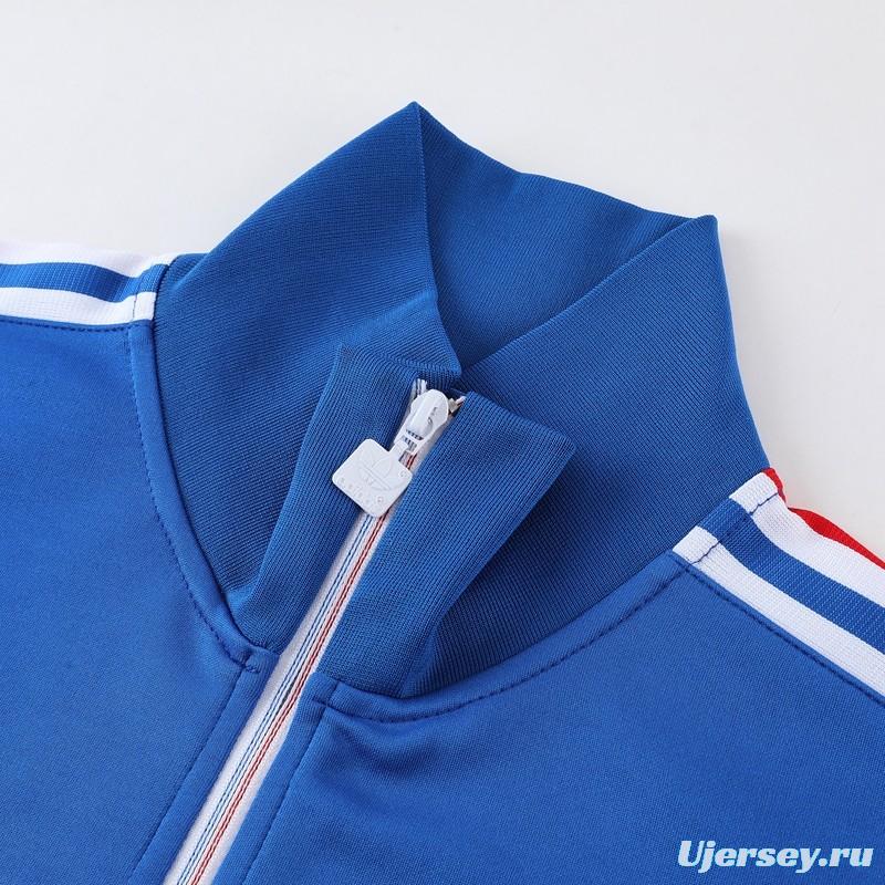 2023 Adidas Original Blue Full Zipper Jacket +Pants