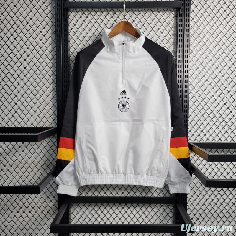 2023 Germany White Windbreaker