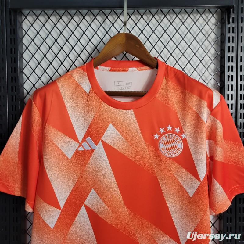 23-24 Olympique Marseille Training Orange Jersey