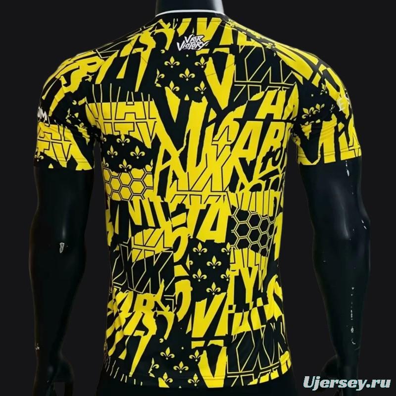 Player Version 23/24 PSG TEAM VITALITY Yellow SPECIAL JERSEY