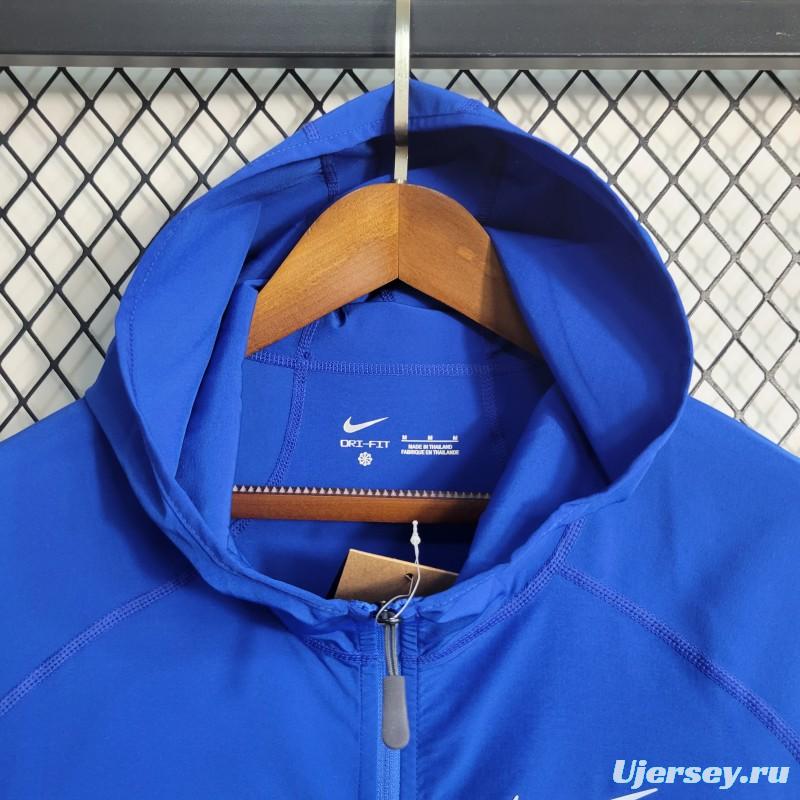 2023 Nike Blue Outdoor Sports Sunscreen Jacket