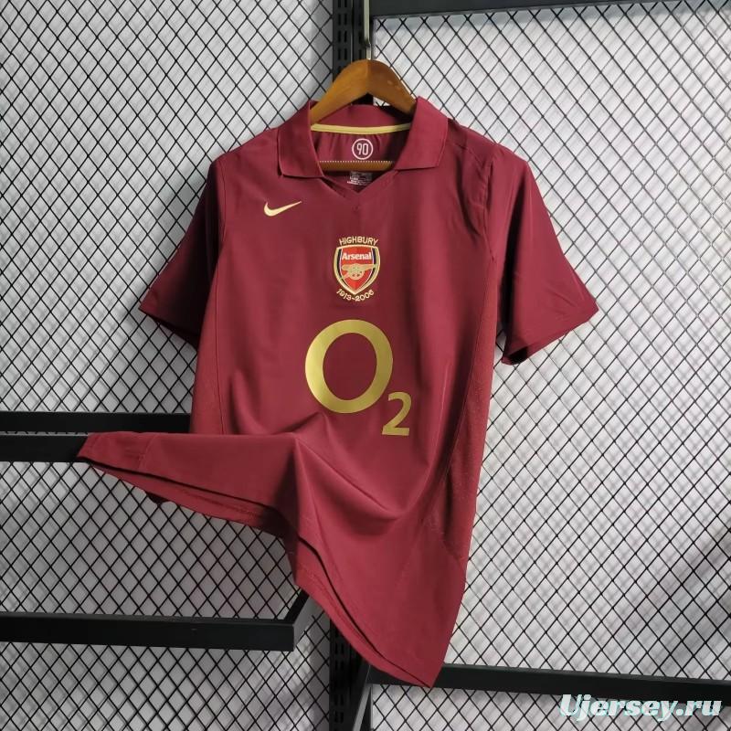 Retro 05/06 Arsenal Home Jersey