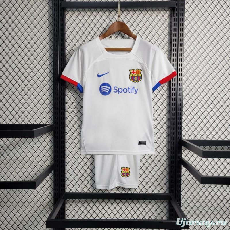 23-24 KIDS Barcelona Away Jersey