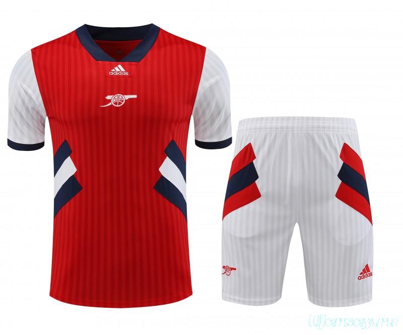 23-24 Arsenal Red Remake Icon Short Sleeve Jersey+Shorts