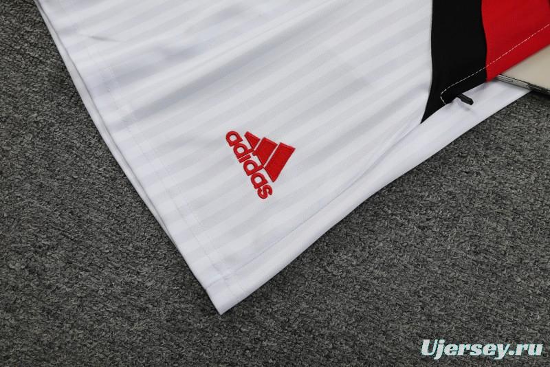 23-24 Flamengo White Remake Icon White Short Sleeve Jersey+Shorts