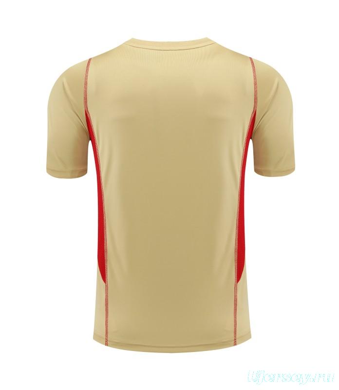 23-24 Sao Paulo Beige Short Sleeve Jersey+Shorts