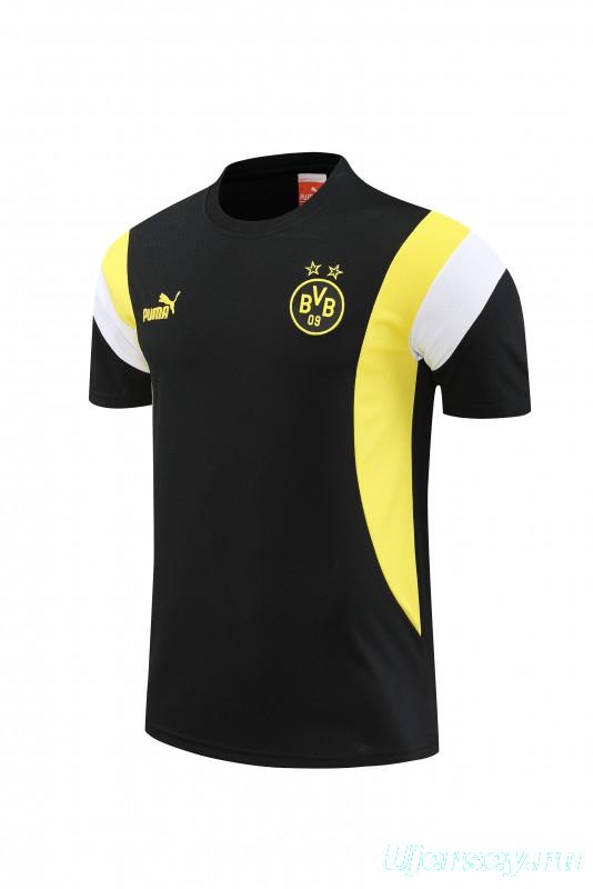 23 24 Borussia Dortmund Black Short Sleeve+Shorts