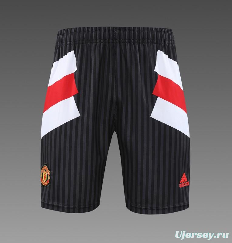 23 24 Manchester United Black Remake Icon Short Sleeve+Shorts