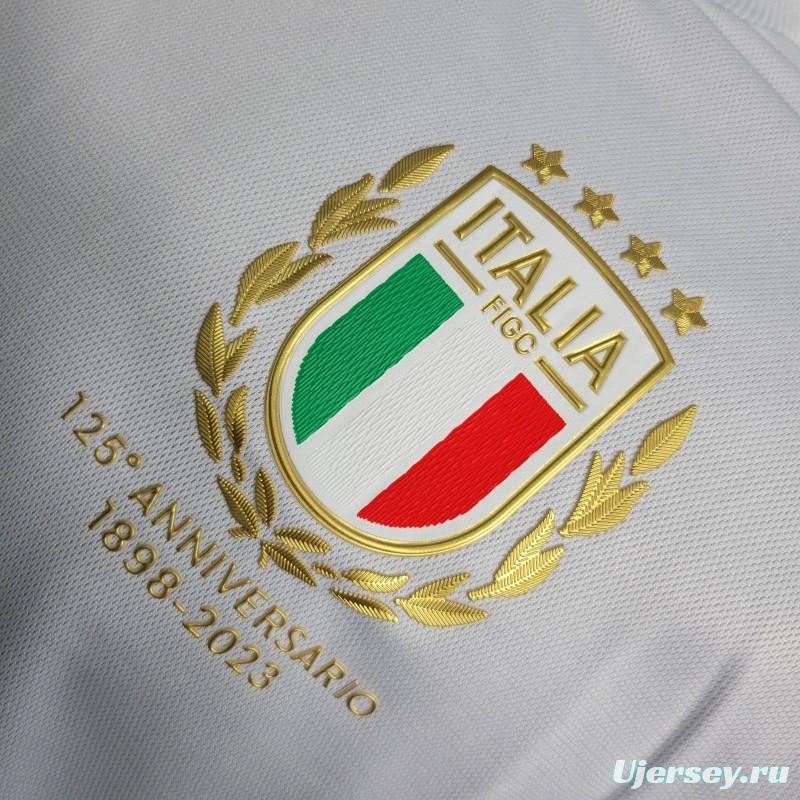 Player Version 2023  Italy 125th Anniversary Edition White Jersey