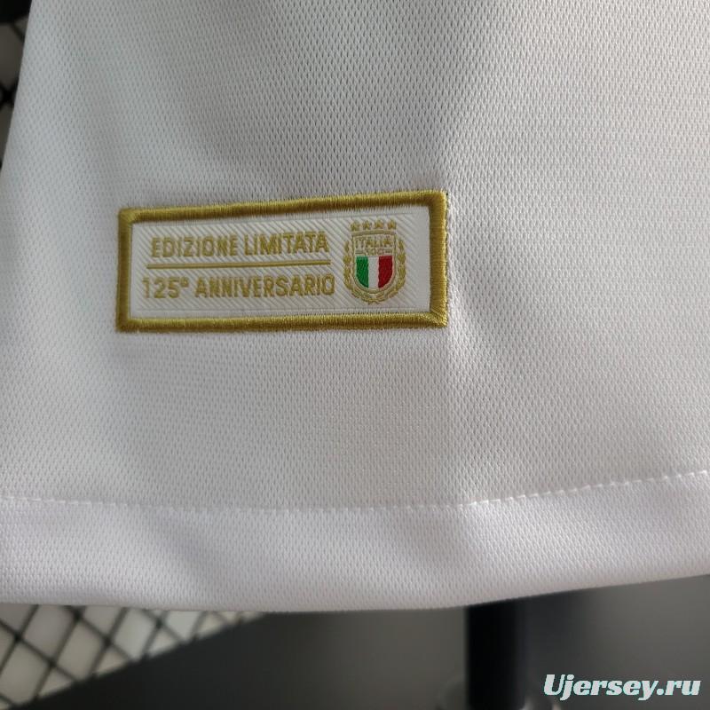 Player Version 2023  Italy 125th Anniversary Edition White Jersey