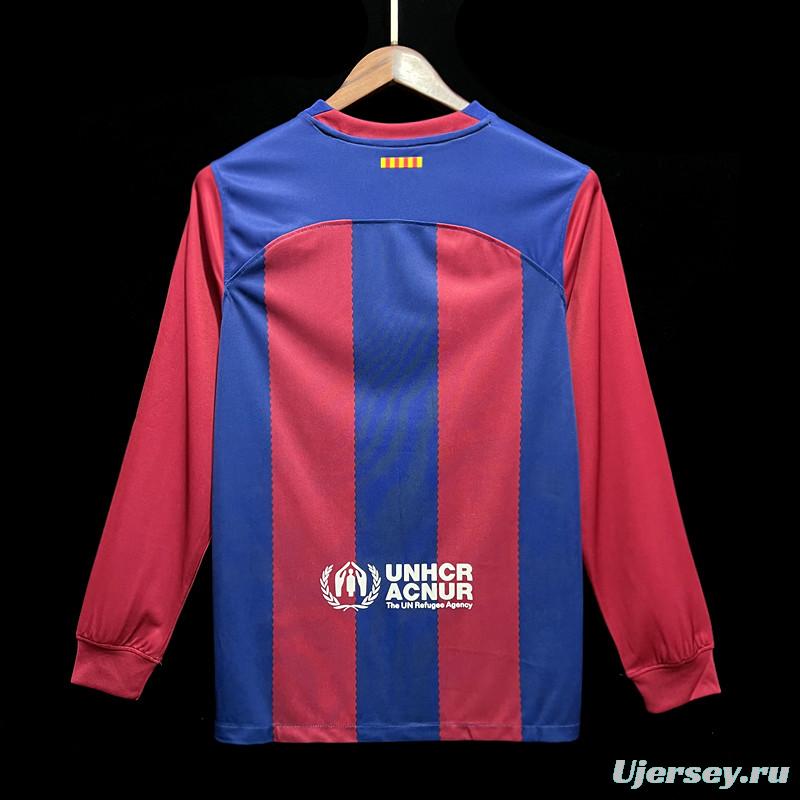 23/24 Barcelona Home Long Jersey