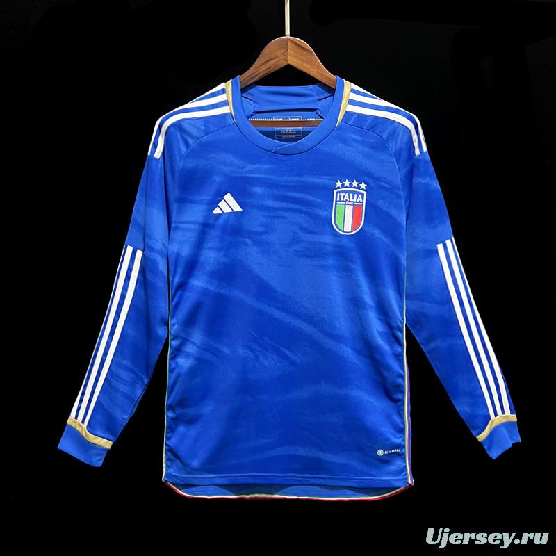 2023 Italy Home Long Sleeve Jersey