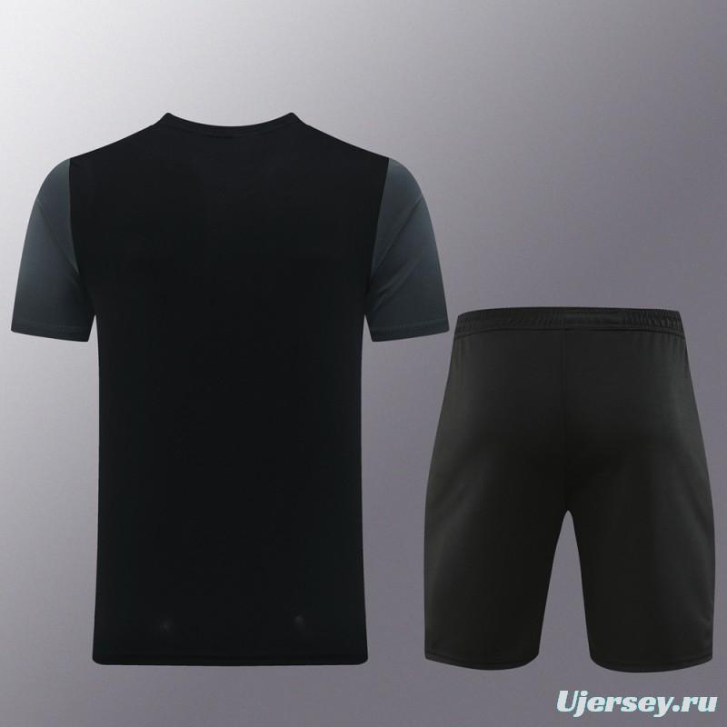 23/24 NIKE Black/Grey Short Sleeve Jersey+Pants