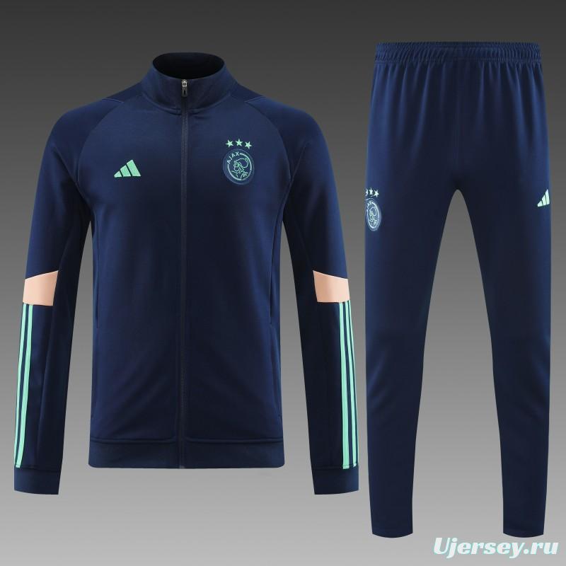 23/24 Ajax Navy Full Zipper Jacket+Pants