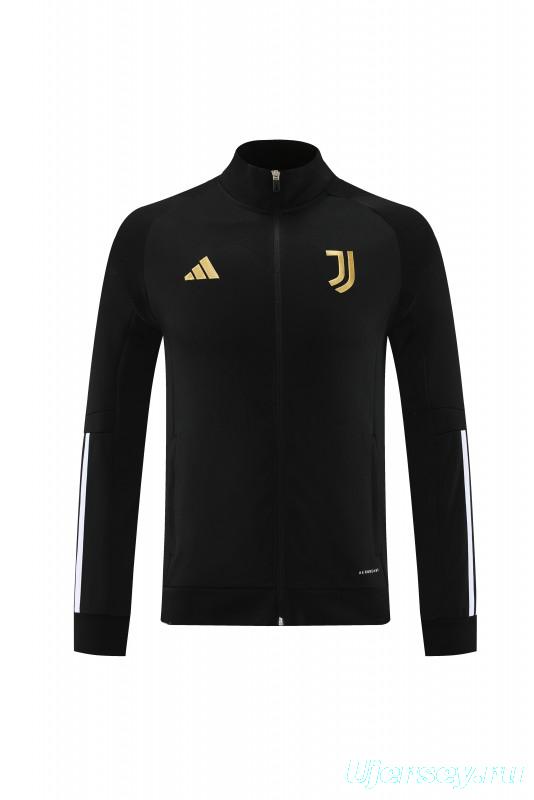 23/24 Juventus Black Full Zipper Jacket+Pants