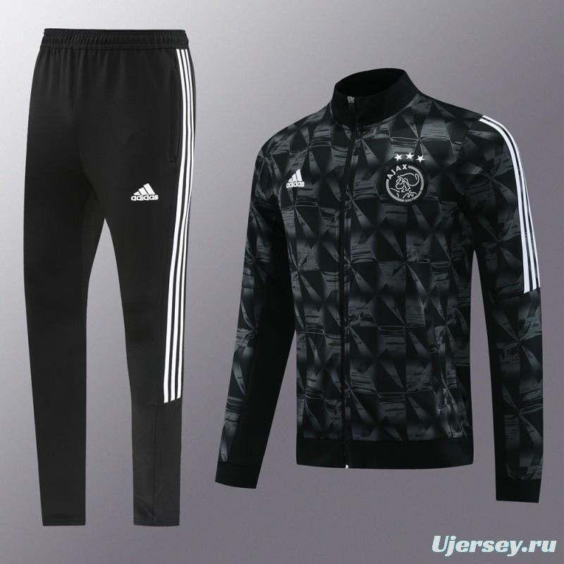 23/24 Ajax Black Full Zipper Jacket+Pants