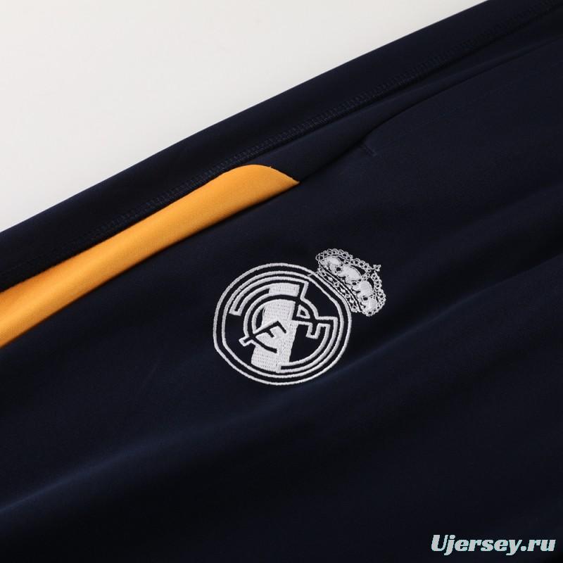 23/24 Real Madrid Navy Half Zipper Jacket+Pants