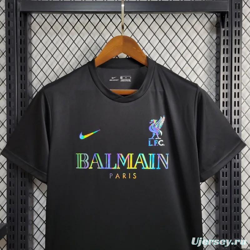 24/25 Liverpool x Balmain Black Training Jersey