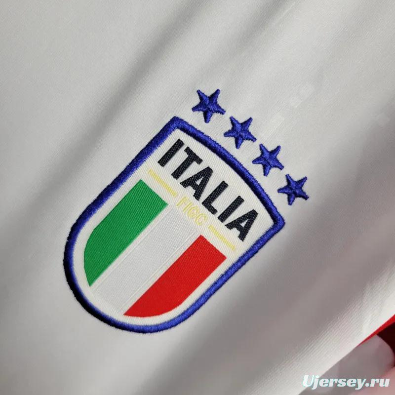2024 Kids Italy Away White Jersey