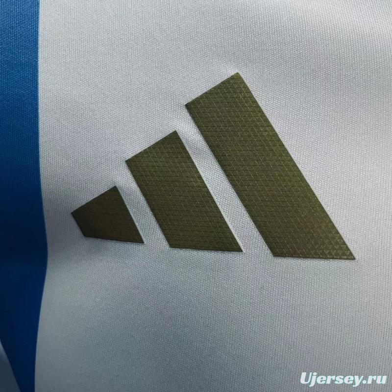 Player Version 2024 Argentina Long Sleeve Home Jersey