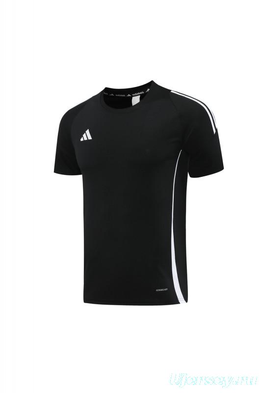 2024 Adidas Black Short Sleeve Jersey+Shorts