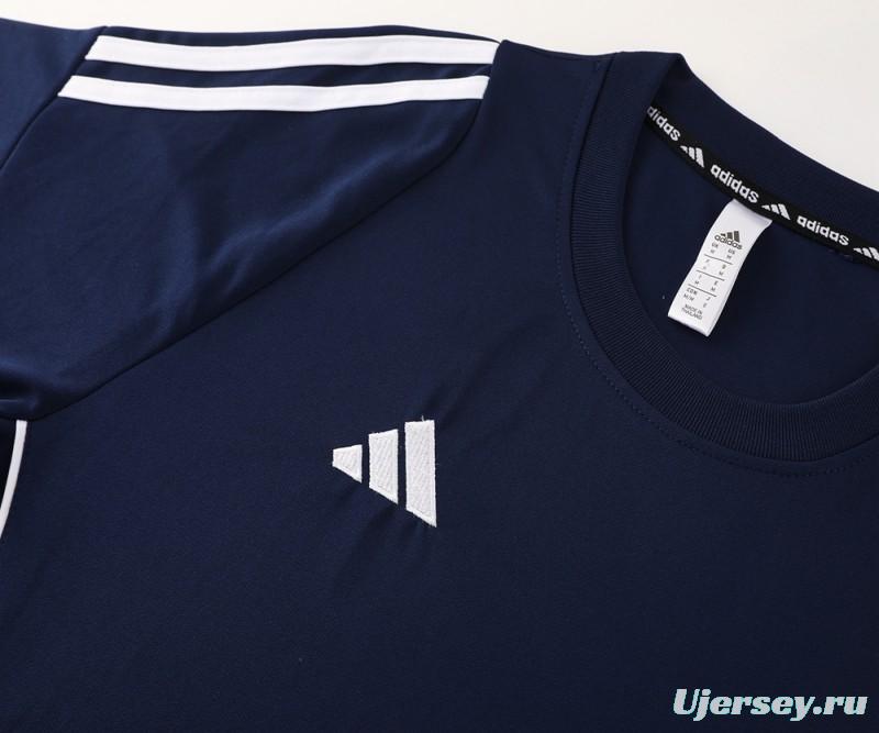 2024 Adidas Navy Short Sleeve Jersey+Shorts