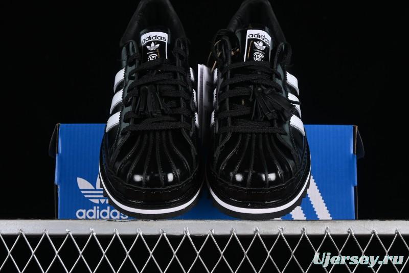 Adidas Superstar Clot IH5953 Preppy Style Shell Toe Sneakers with Perforated Leather - IH5953