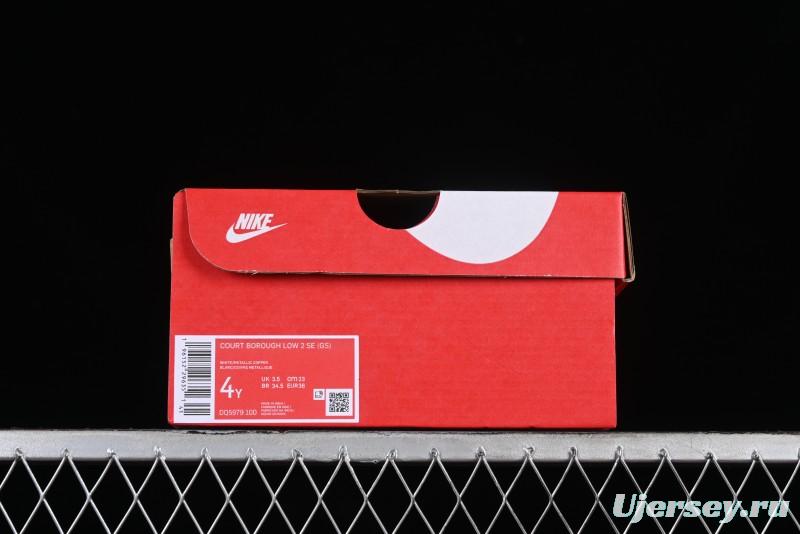 Nike Court Borough Low-Top Slip-Resistant Skate Shoes with Custom Rose Pink Hand-Painted Design - DQ5979-100