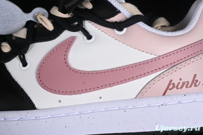 Nike Court Borough Love Rose Pink Non-Slip Wear-Resistant Low-Cut Sneakers