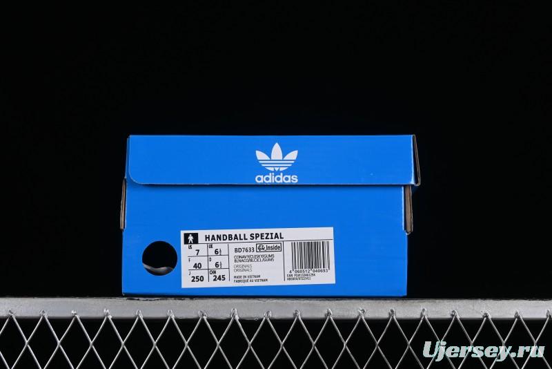 Adidas Handball Spezial Retro Casual Sneakers with Suede Upper and Classic Three Stripes - BD7633