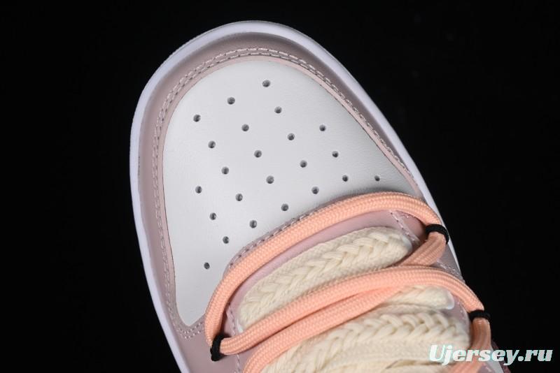 Nike Court Borough Rose Pink Customized  Non-Slip Wear-Resistant Low-Top Sneakers