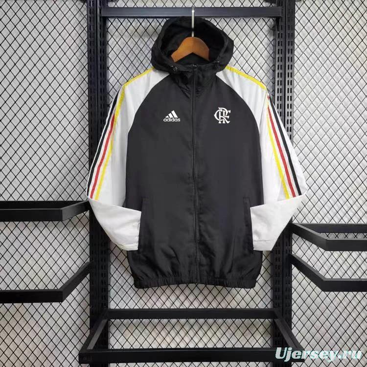 24/25 Flamengo Black/White Windbreaker