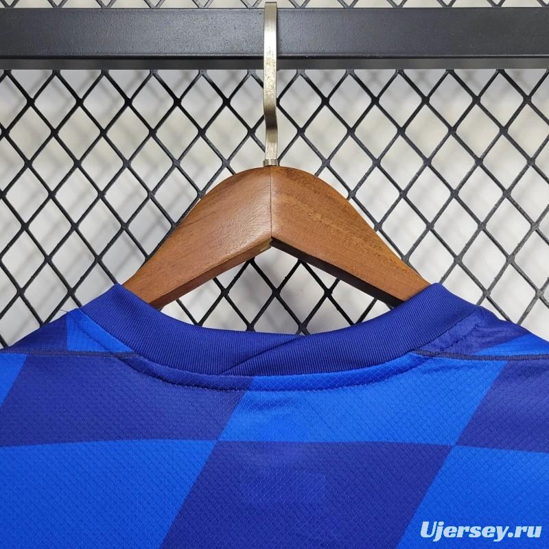 2024 Croatia Away Blue Jersey
