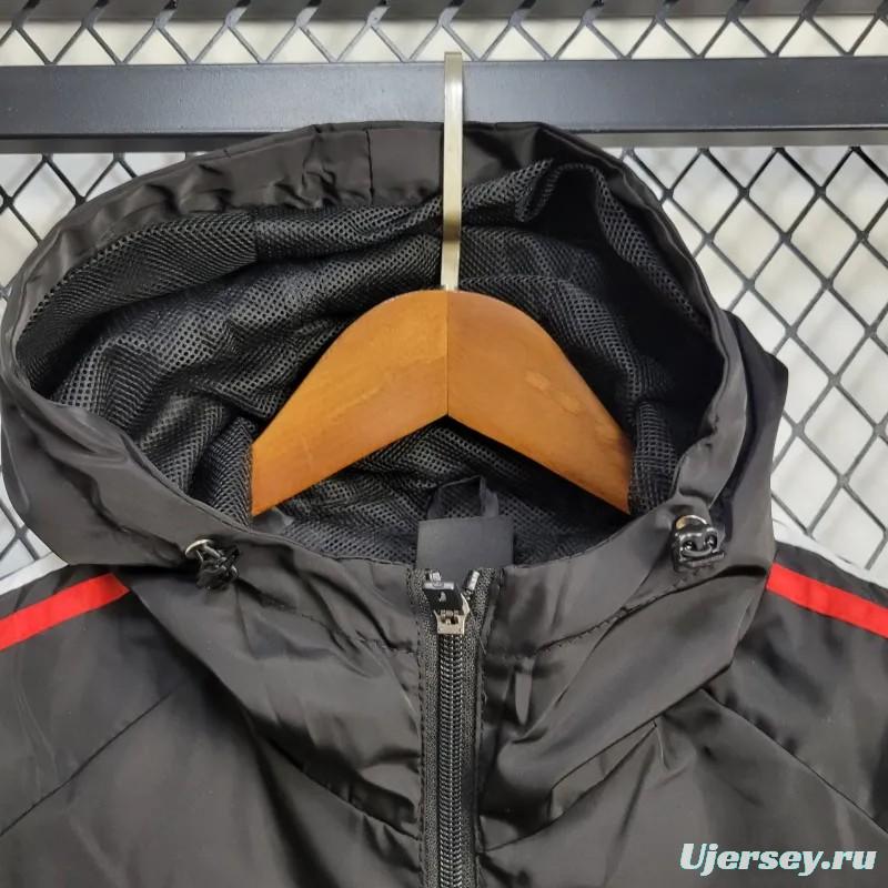 24/25 Adidas Black Windbreaker