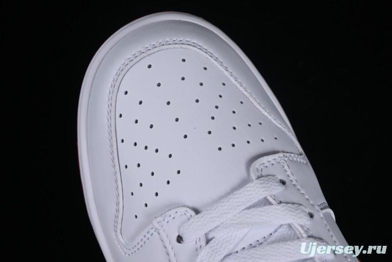 Nike SB Dunk Low White Orange Low-Top Casual Skateboarding Shoes - DV0831-103