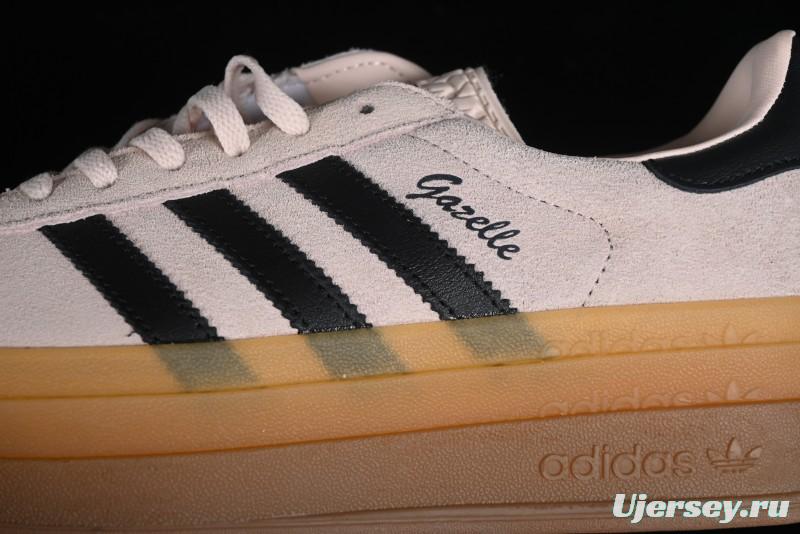 Adidas Originals Gazelle Bold IE0429 Low-Top Sneakers with Thick Sole for Casual Wear, Slip-Resistant and Durable
