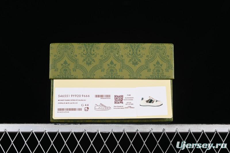 Gucci Chunky B Screener GG Casual Sneakers in Beige and Ebony GG Canvas with Leather Trim - 9Y9209666