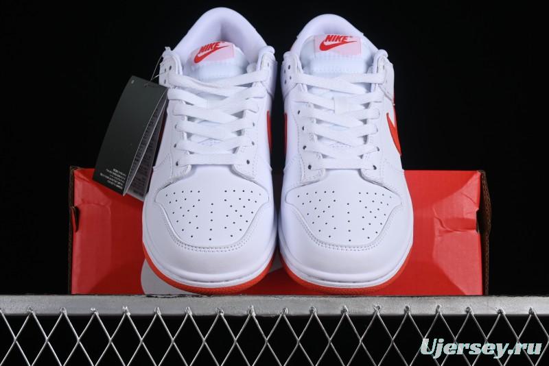 Nike SB Dunk Low White Orange Low-Top Casual Skateboarding Shoes - DV0831-103