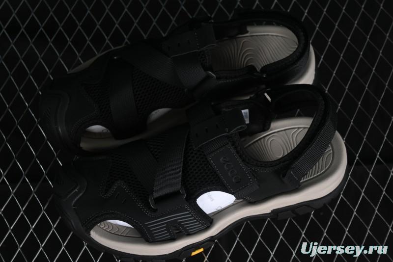 ECCO Offroad Series 2024 Summer Men's Casual Sandals with Soft Leather Upper and Mesh Panels - 63131501001