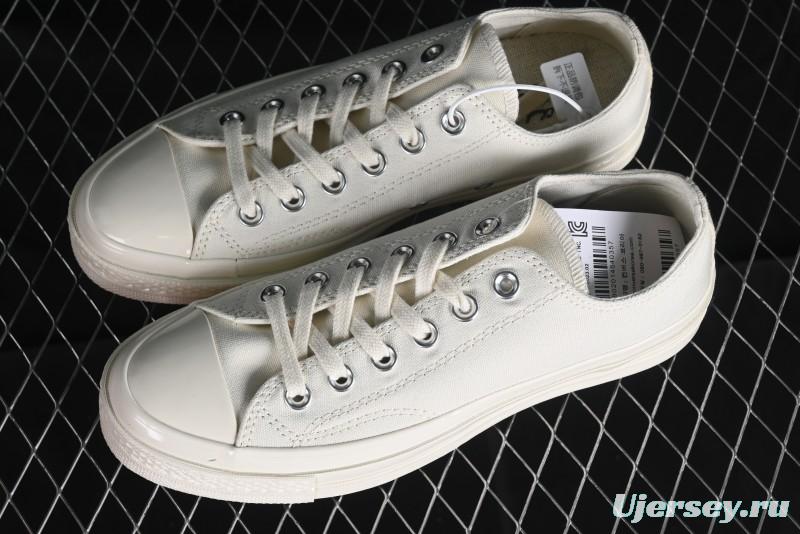 Converse Chuck 1970s Original Cream White Low-Top Casual Canvas Shoes - 151230C