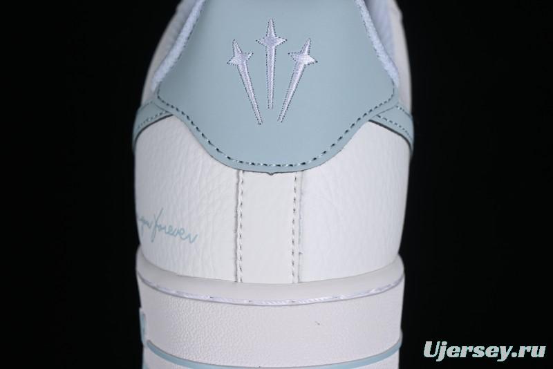 Nike Nocta x Nike Air Force 1 '07 Low "Certified Lover Boy" Ice Blue Classic Low-Top Casual Sneakers - LO1718-061