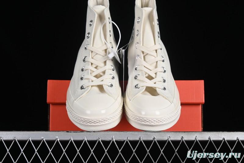 Converse Chuck 1970s Original Cream White High-Top Casual Canvas Shoes - 162210C