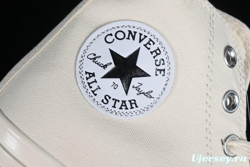 Converse Chuck 1970s Original Cream White High-Top Casual Canvas Shoes - 162210C