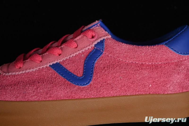 Vans Vault Og Sport Low Retro Suede Canvas Vulcanized Shoes in Dragon Fruit - VN000CQRCHL