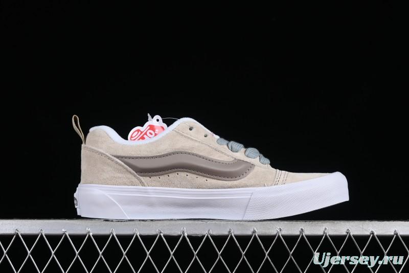 Vans Classics Knu Skool Cream Coffee Chunky Tongue Platform Sneakers - VN0009QCJD8