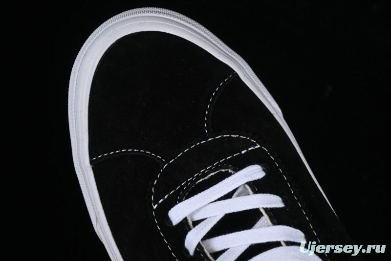Vans Premium Sport 73 Classic Black & White Suede Low-Top Skate Shoes - VN000CR1BA2