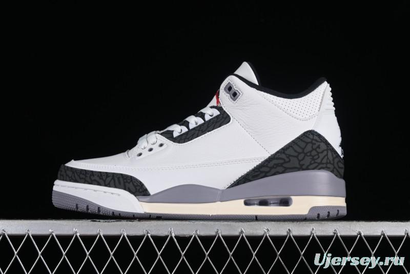 Nike Air Jordan 3 Retro Cement Grey Sneakers - CT8532-106
