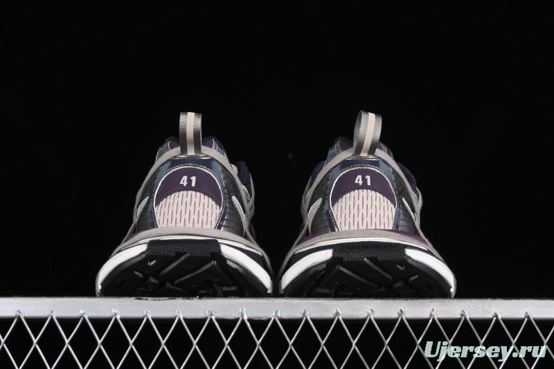 Balenciaga Phantom Sneaker 10th Generation Lace-Up Running Shoes with Transparent Heel Strap - W3XL51269